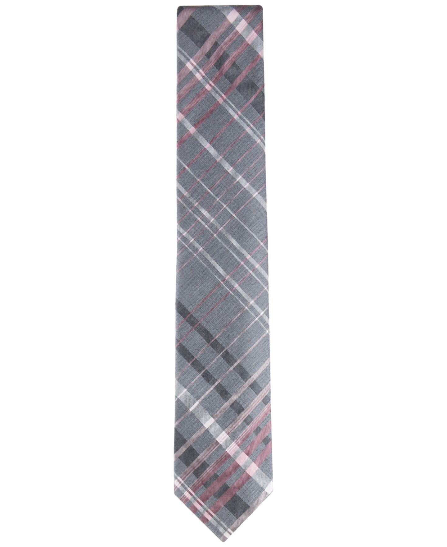 Мужской галстук Calvin Klein Large Ombre Grid Tie, цвет: Синий — фото 2