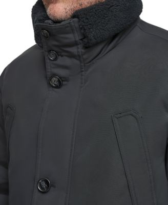 Men's Wittstock Insulated Full-Zip Waxed Parka with Removable Fleece Trim