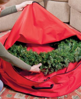 2 in 1 Zip Up Christmas Garland and Wreath Storage Bag