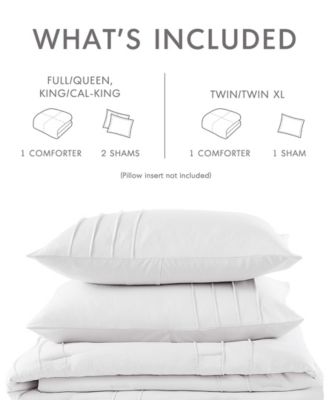 Porter Washed Pleated 3-Pc. Comforter Set, Queen