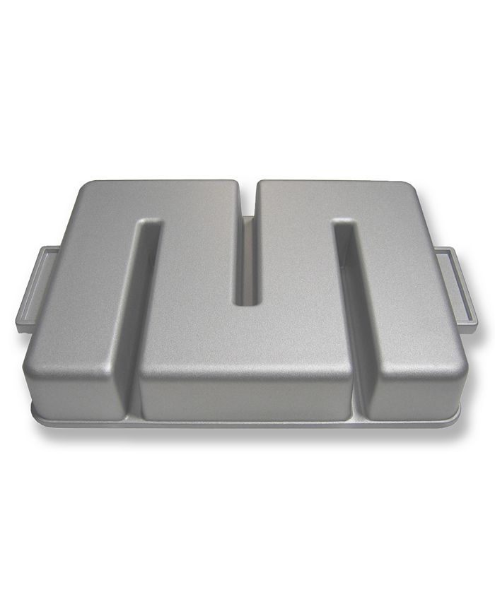 Baker's Edge Brownie Pan, Nonstick Heavy Gauge Cast Aluminum 9" x 12