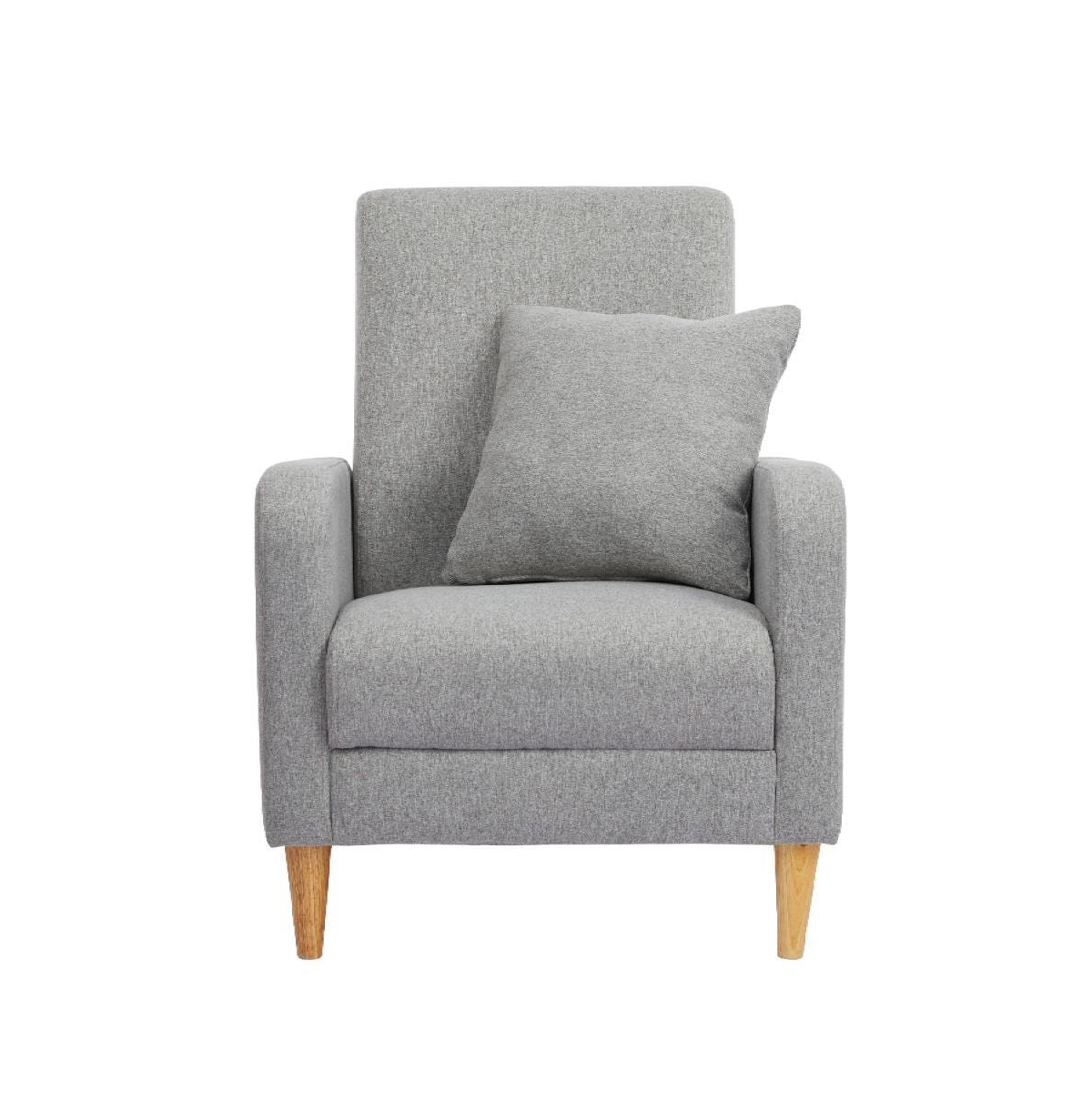 Modern Upholstered Accent Chair - Light grey