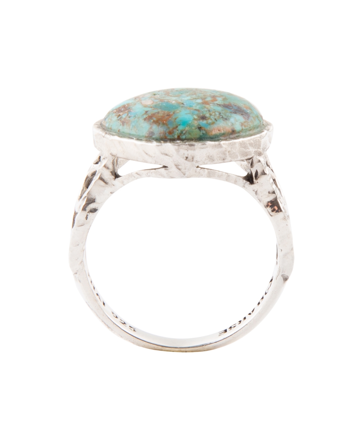 Shop Barse Hypnosis Genuine Turquoise And Sterling Silver Abstract Ring