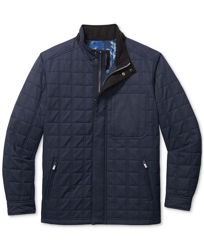 Tommy Bahama Men's Bronson Bay Quilted Water-Resistant Full-Zip Jacket ...