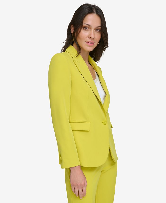 Yellow deals petite blazer