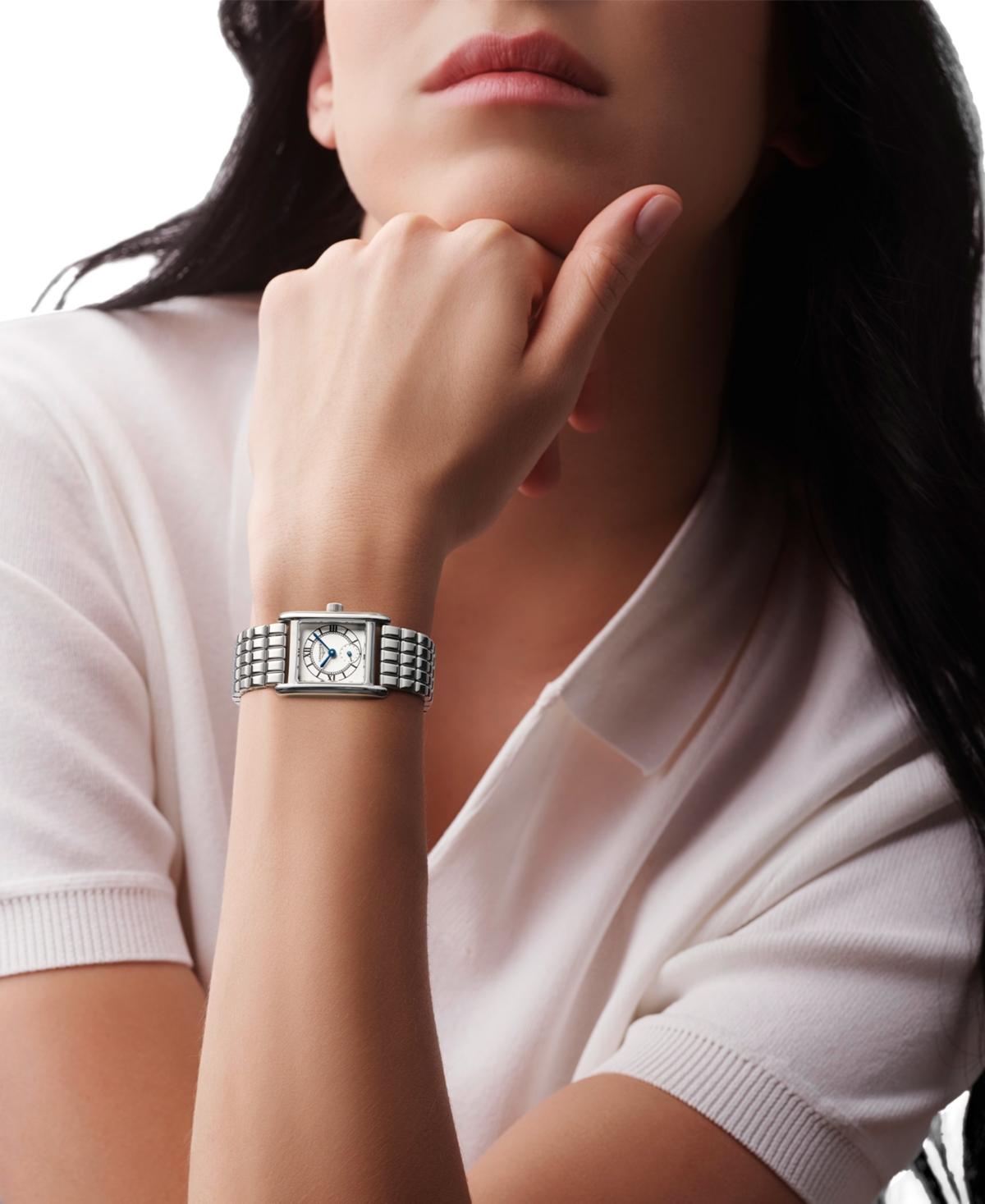 Shop Longines Women's Swiss Mini Dolcevita Stainless Steel Bracelet Watch 22x29mm