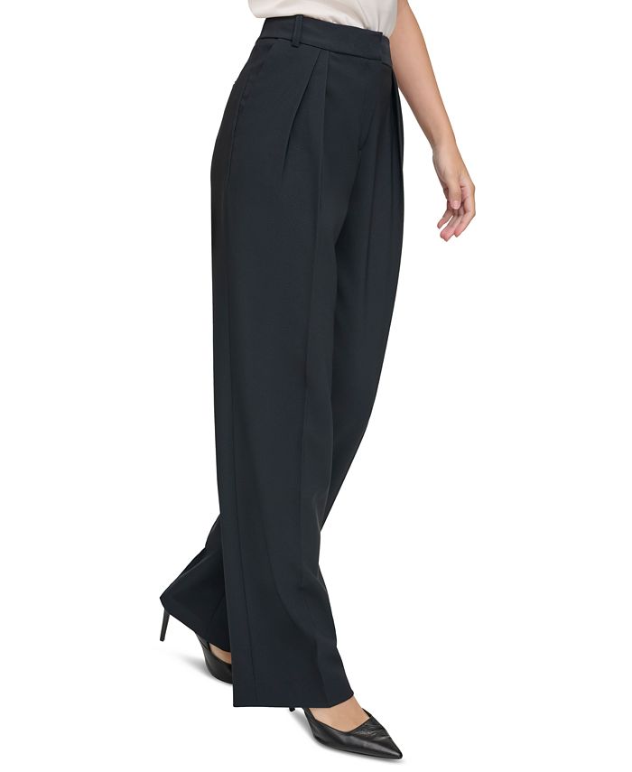 Calvin Klein Women's X Fit Cow Print Slim Ankle Pants Black Size 4