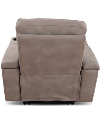 Greymel 37" Zero Gravity Fabric Chair with Power Headrest, Created for Macy's