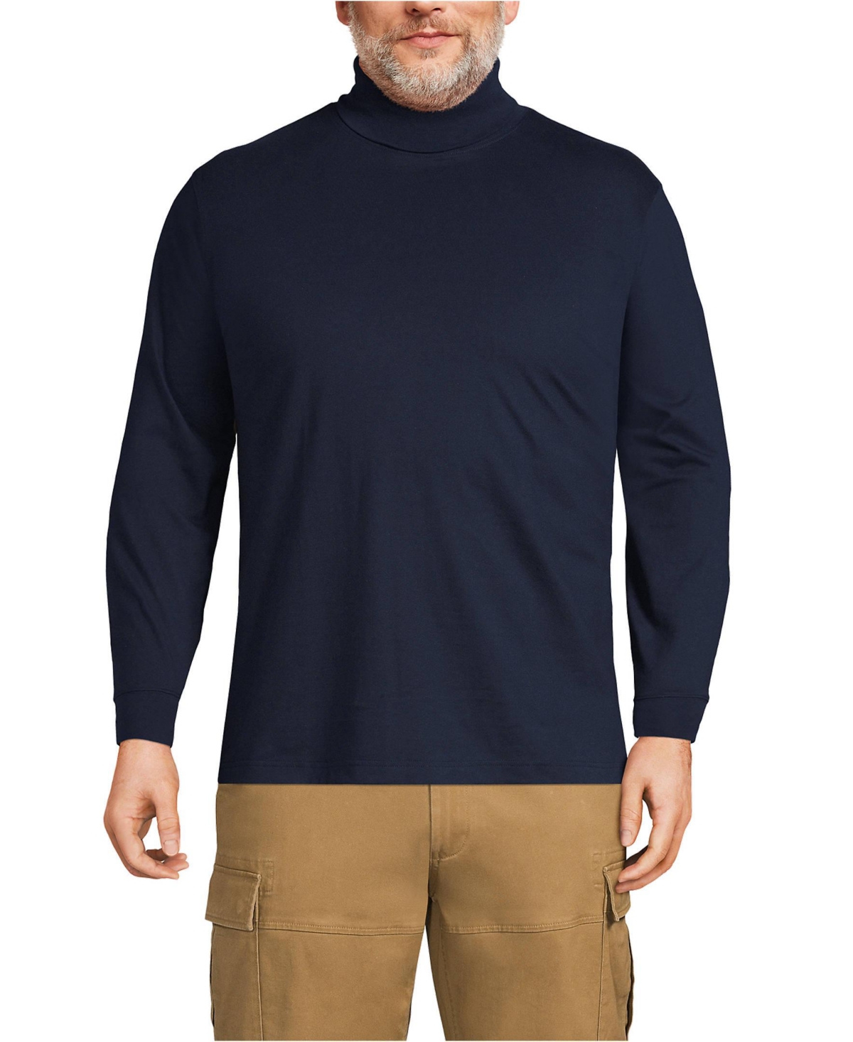 Lands' End Big & Tall Super-t Turtleneck T-Shirt