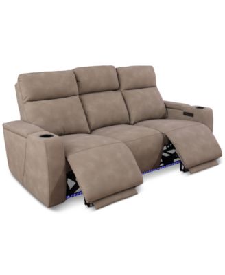 Greymel 84"  Zero Gravity Fabric Sofa with Power Headrests, Created for Macy's