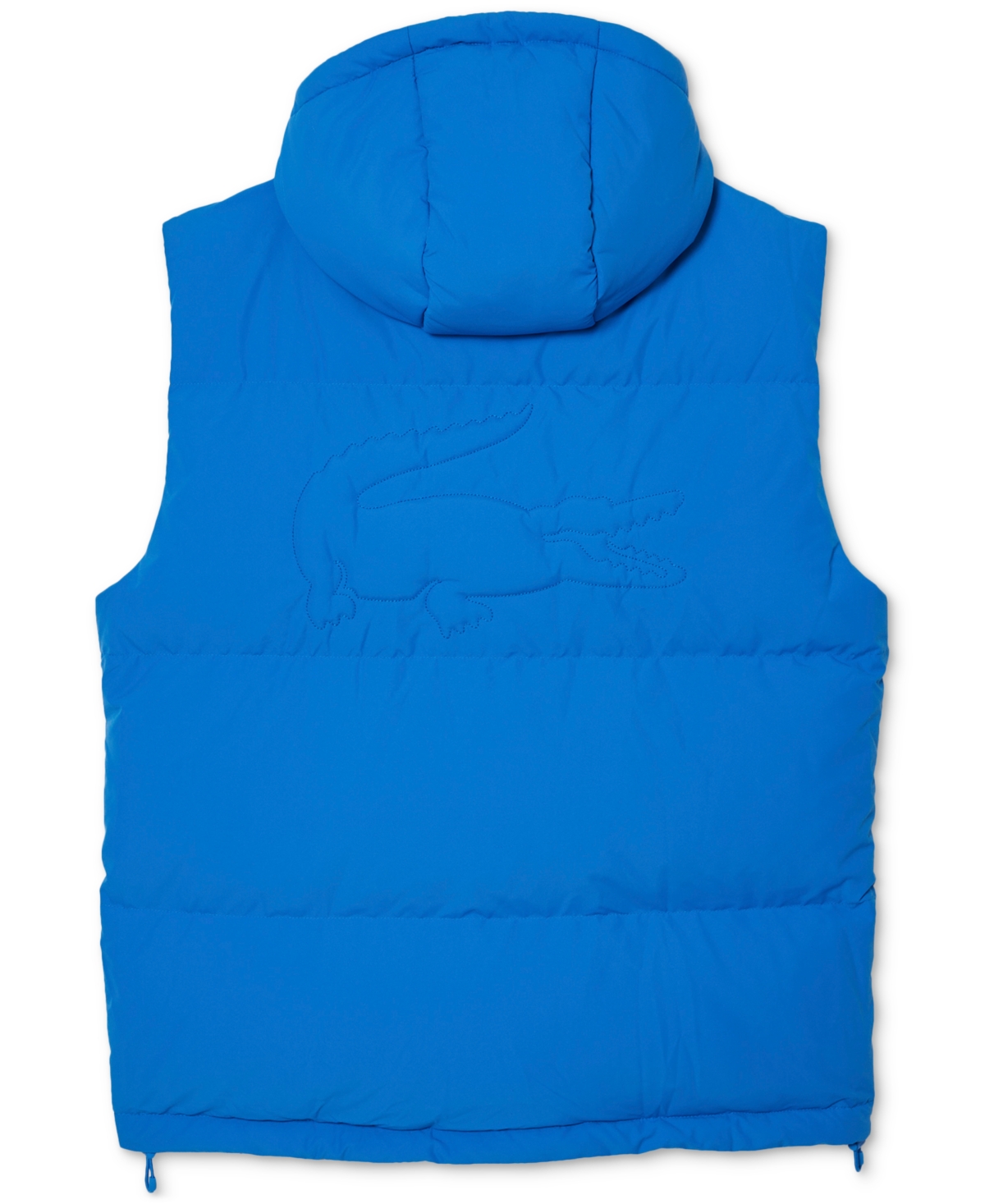 Shop Lacoste Men's Hooded Sleeveless Puffer Vest In Hilo