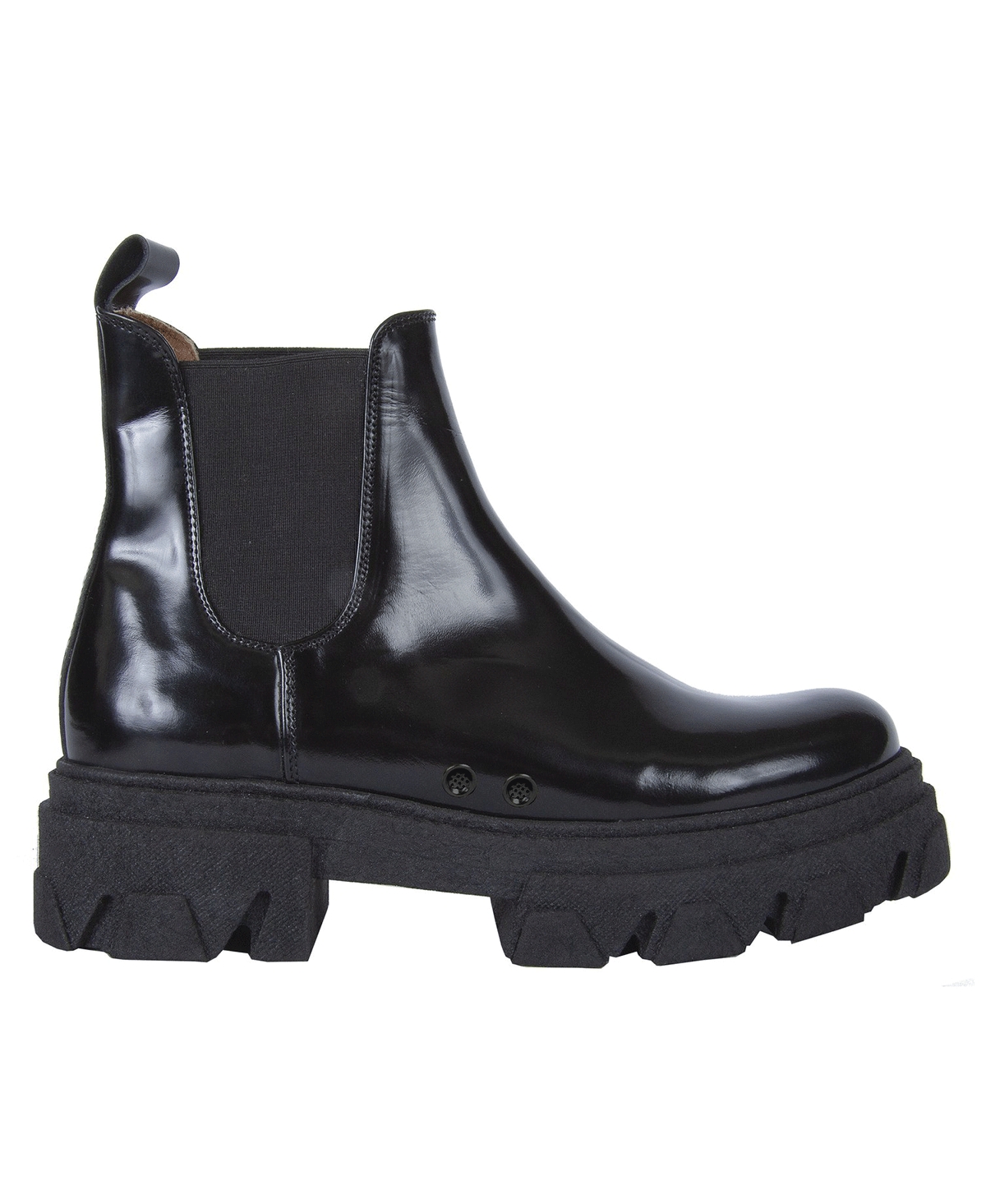 Chelsea ShinnyLeather Boots By Urbnkicks - Black
