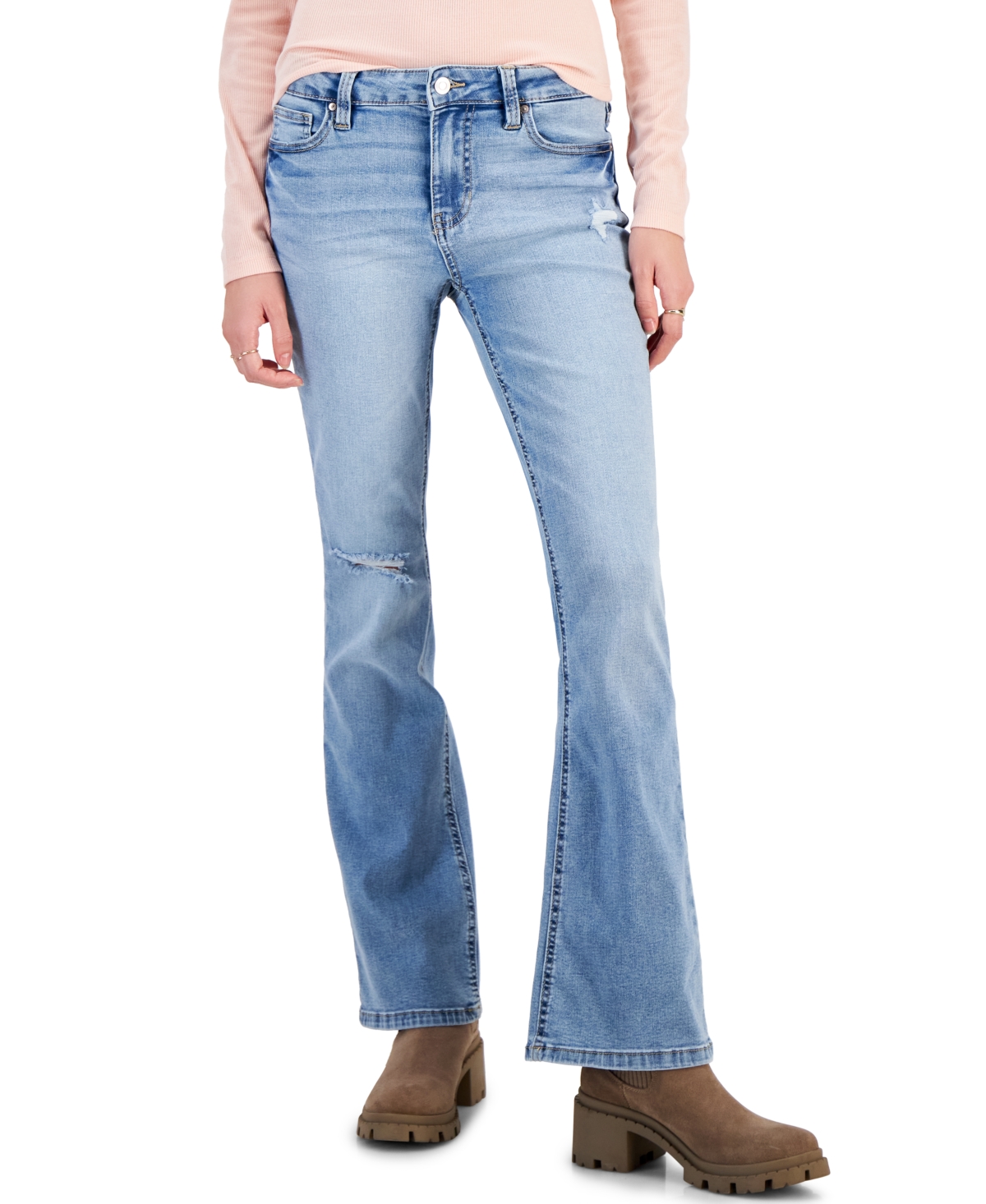 Juniors' Mid-Rise Bootcut Jeans - Performance