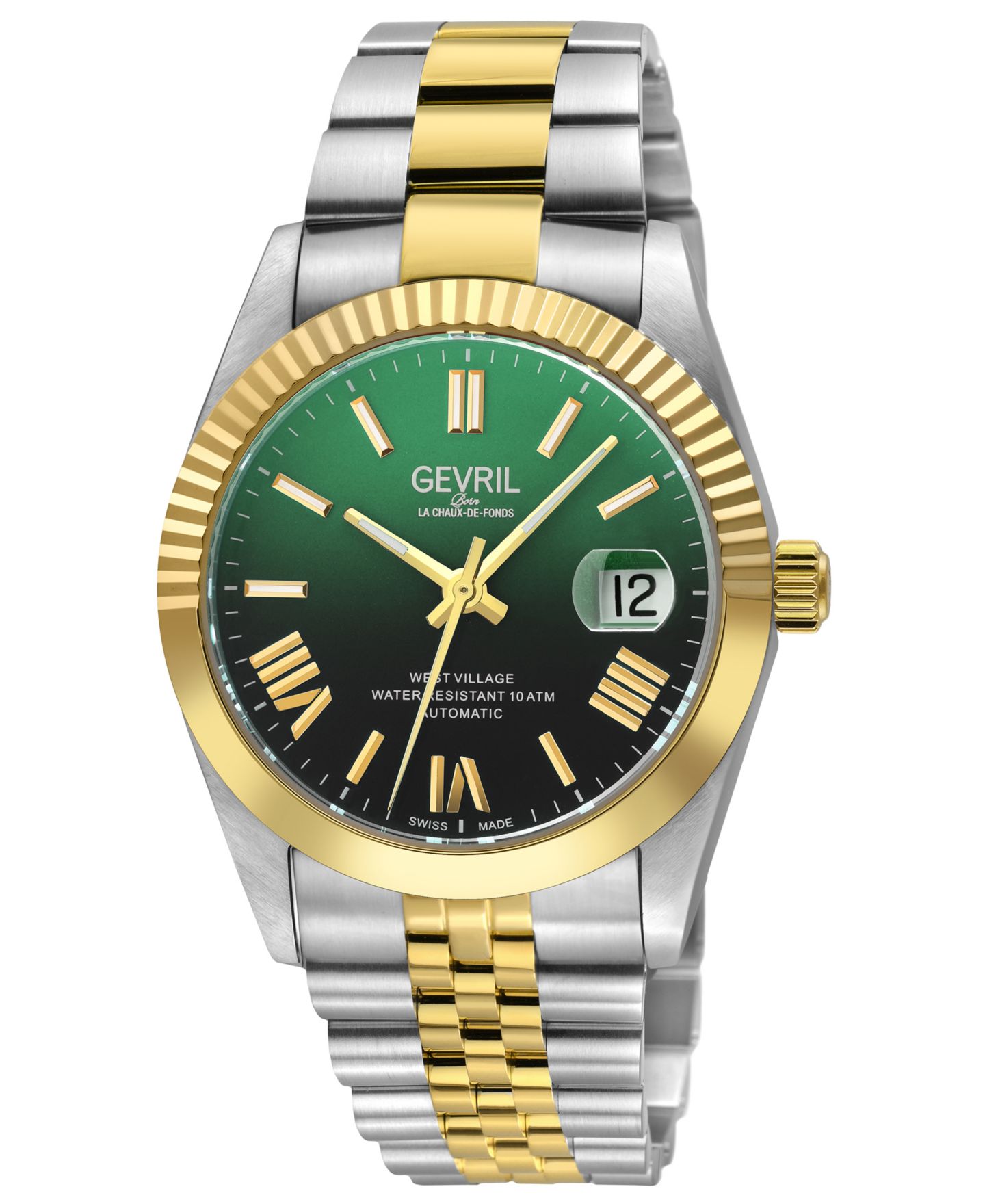 Мужские часы Gevril West Village Fusion Elite Two-Tone Stainless Steel 40mm — фото 1