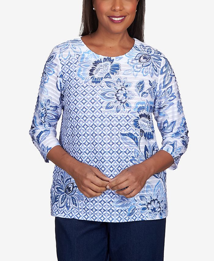 Macys alfred dunner petite tops sales