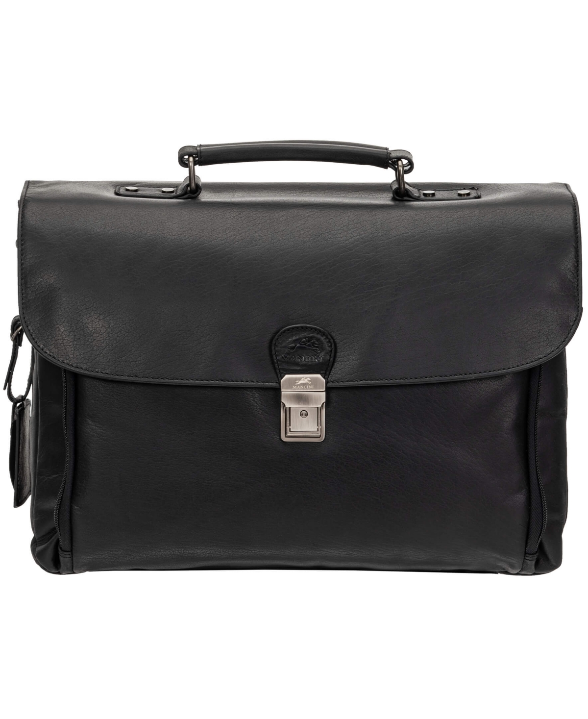 Men's Buffalo Double Compartment Briefcase for 15.6" Laptop , Tablet - Black