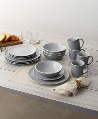 ColorTrio Coupe 16 Piece Dinnerware Set, Service for 4