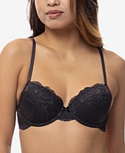 Lunaire Whimsy by Barbados Lace Trim Mesh Demi Bra 15211 - Macy's