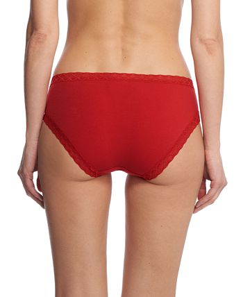 Natori Bliss Lace-Trim Cotton Brief Underwear 156058 - Macy's