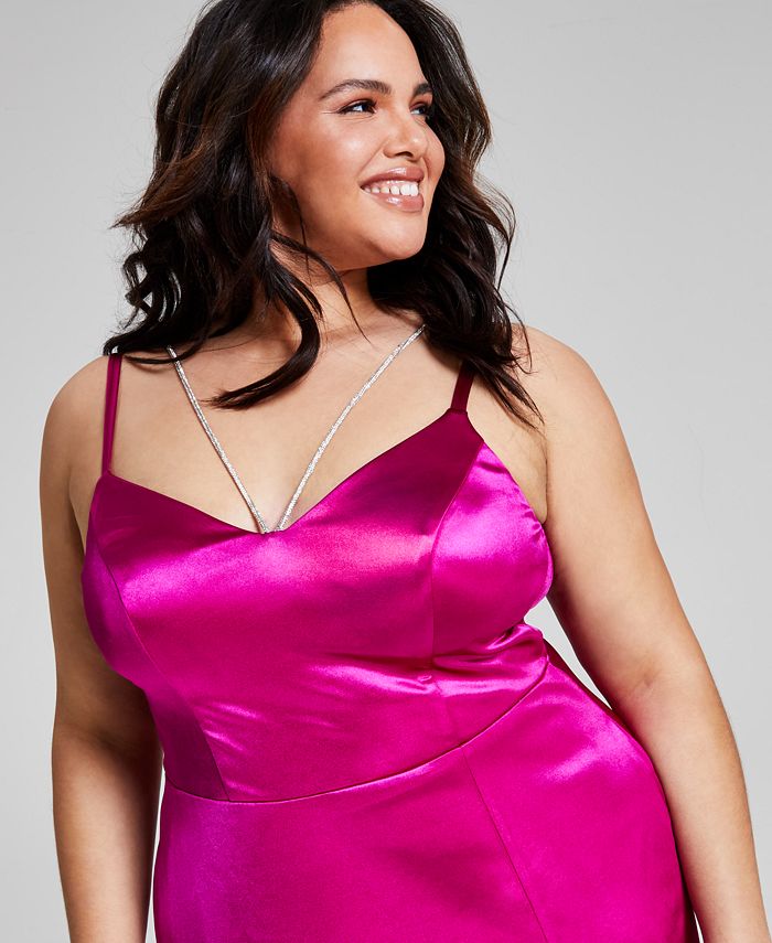 Plus Size Strappy High Hip Teddy