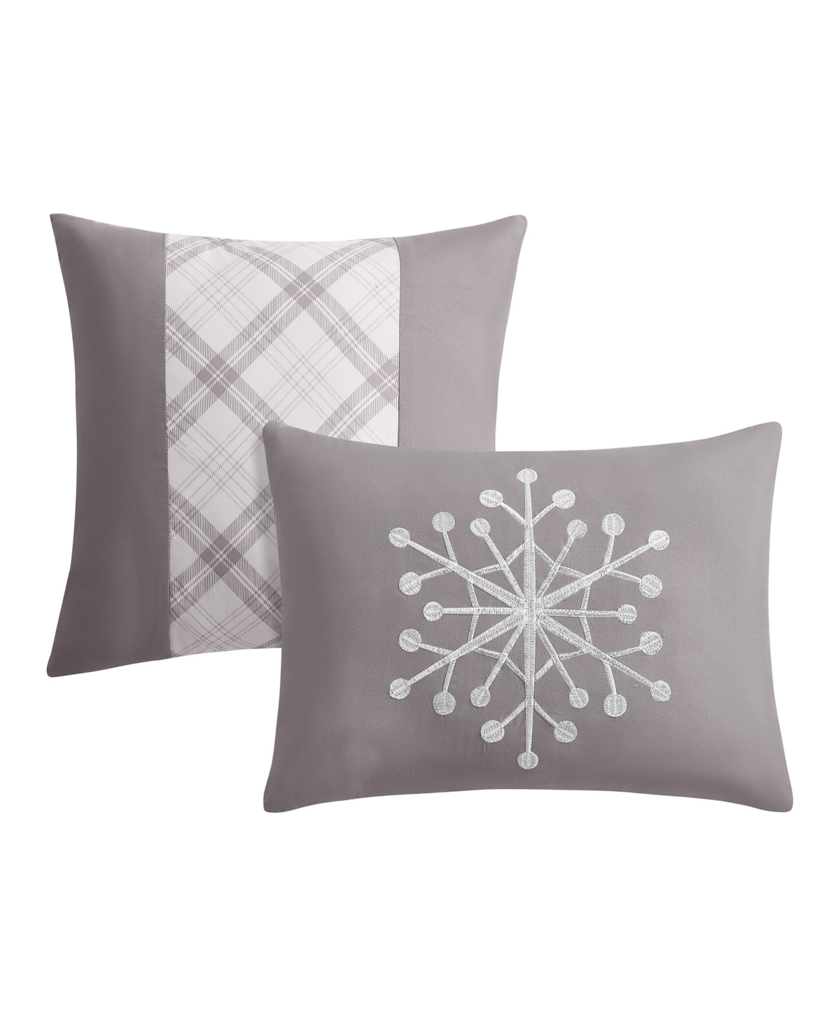 Shop Jessica Sanders Artic Snow Reversible 6-pc. Comforter Set, King In Gray