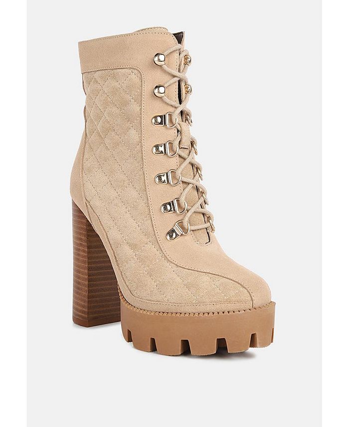 Rag Co YOKO Womens Fine Suede Quilted Ankle Boots Macy s