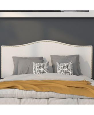Arched Full Headboard With Accent Nail Trim