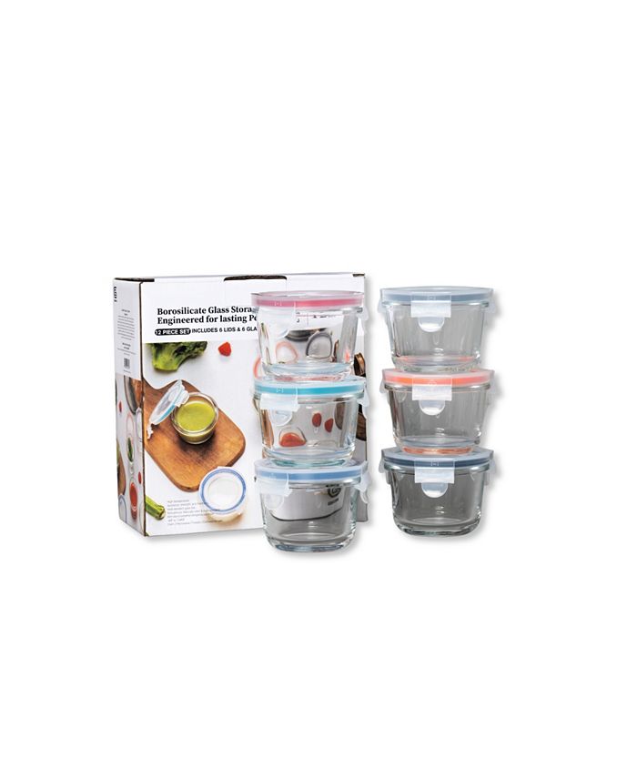 KKC Borosilicate Glass Canisters for Kitchen Counter,Glass Storage
