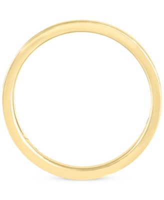 Brush Finish Textured Wedding Band in 14k Gold