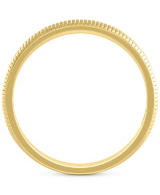 Raised Textured Multirow Stackable Band in 14k Gold
