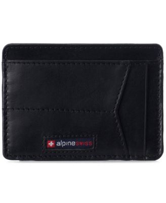 Men's Men RFID Safe Minimalist Front Pocket Wallet Leather Thin Card Case