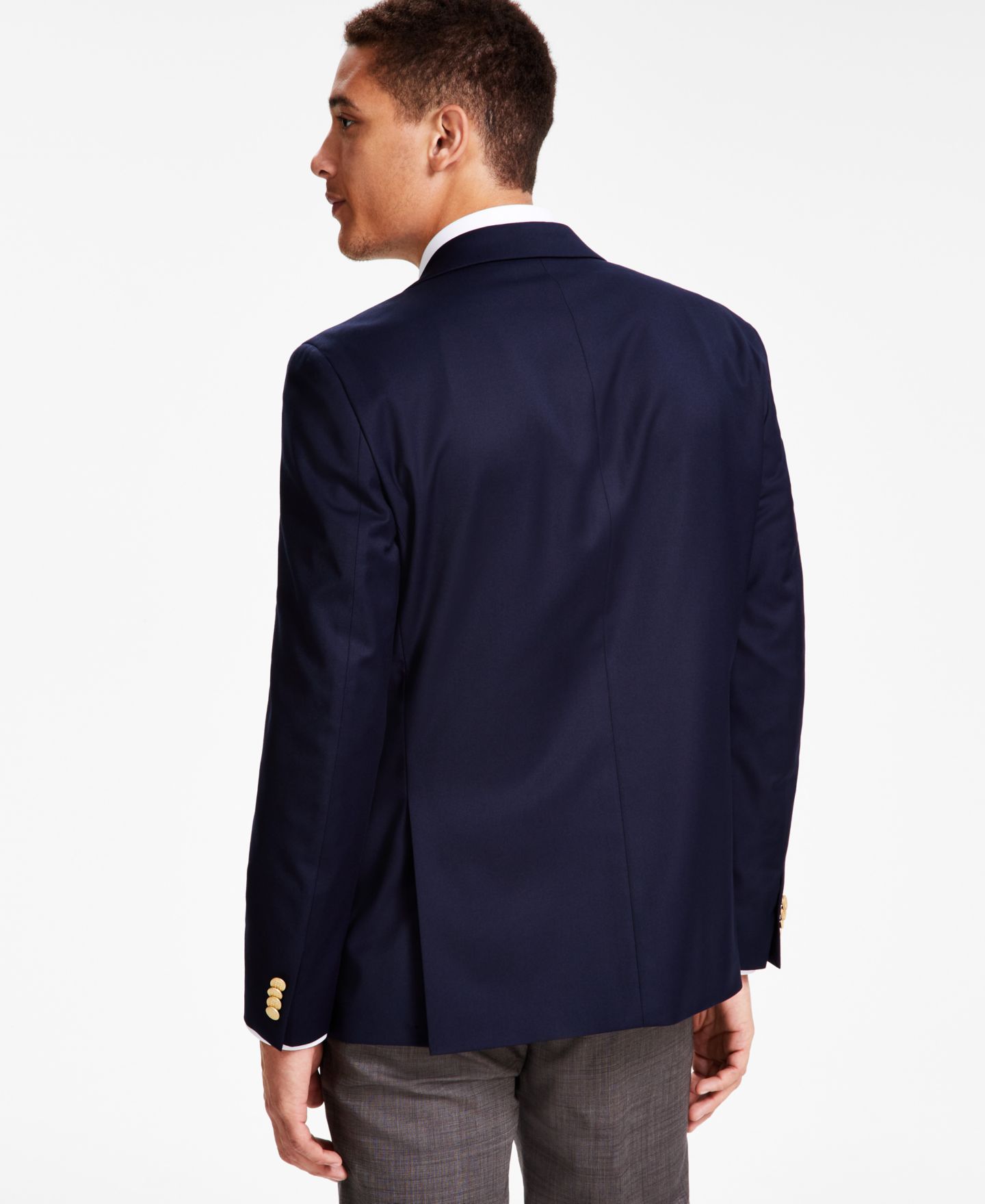 Мужской пиджак Tommy Hilfiger Modern-Fit Solid Navy Blazer, цвет: Тёмно-синий — фото 2