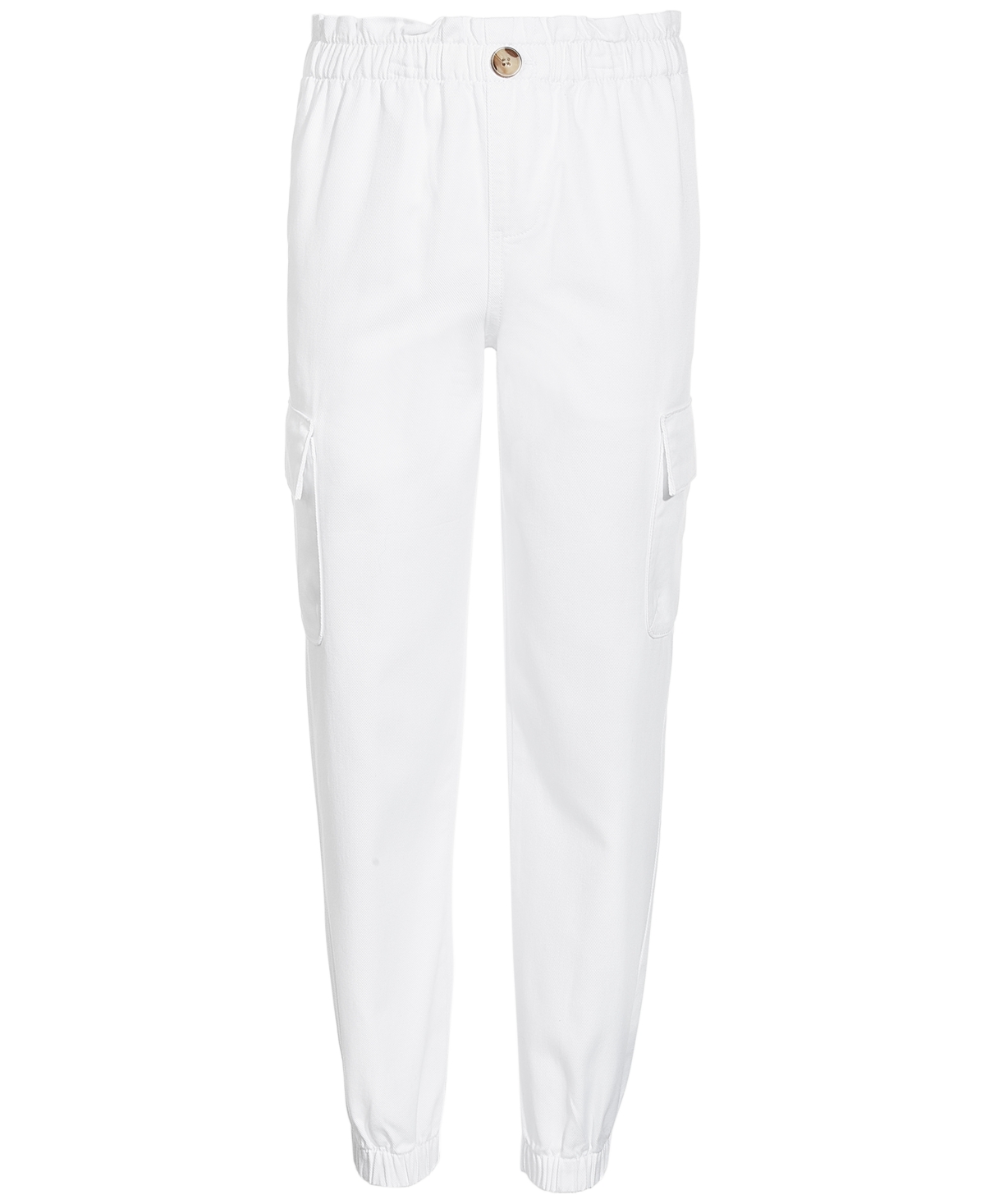 Epic Threads Big Girls Soft Twill Cargo Pants, Created For Macy's In Bright White