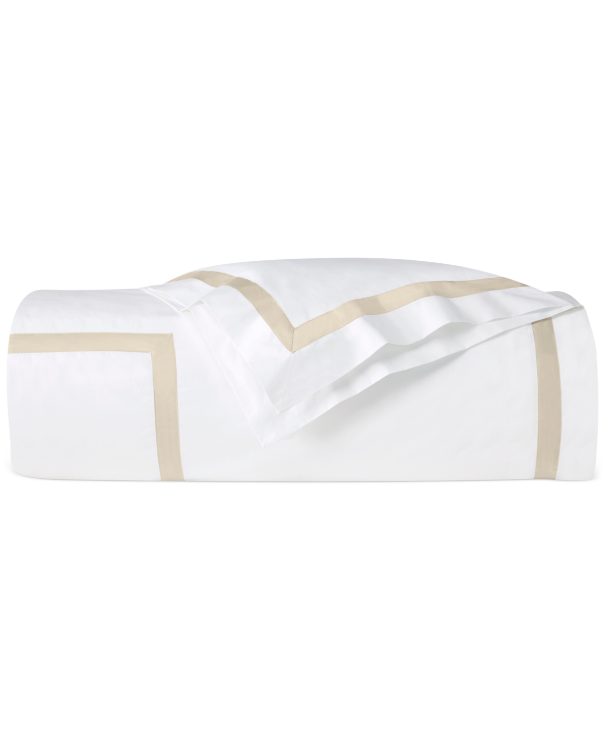 Sferra Estate Woven Cotton Duvet Cover, Full/queen In White,sand