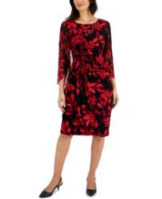 Connected 3 4 Sleeve Dresses for Women Formal Casual Party