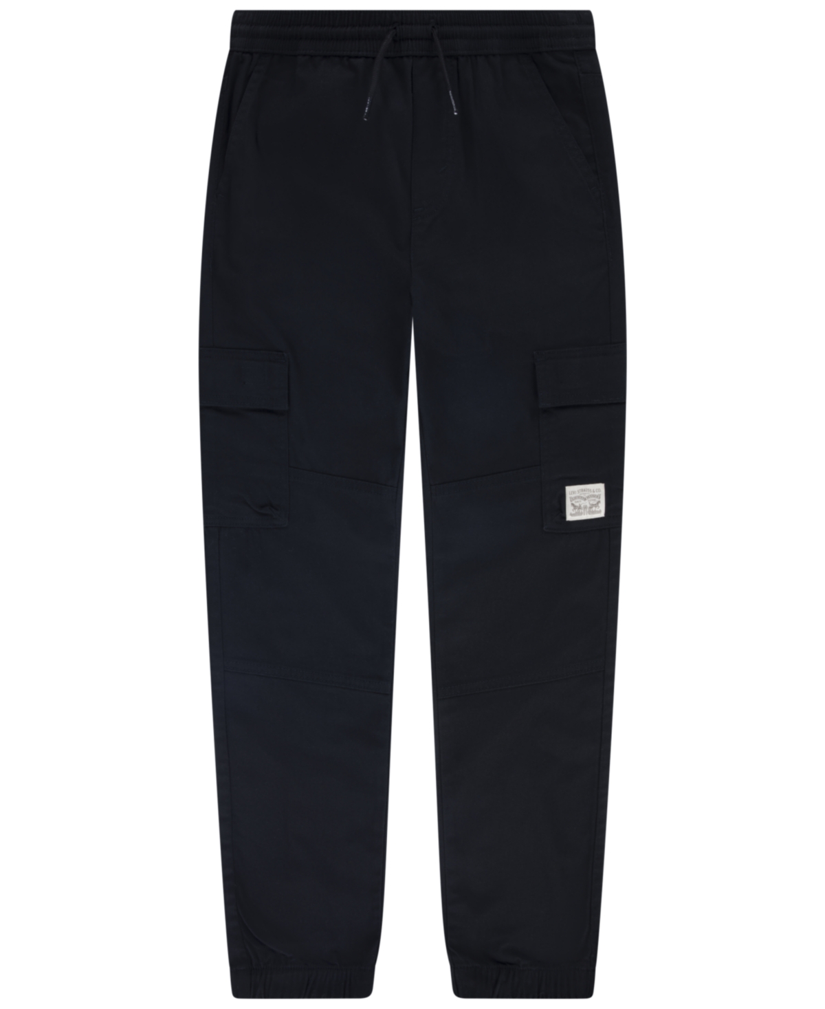 Levi's Kids' Big Boys Relaxed Fit Drawstring Cargo Jogger Pants In Black