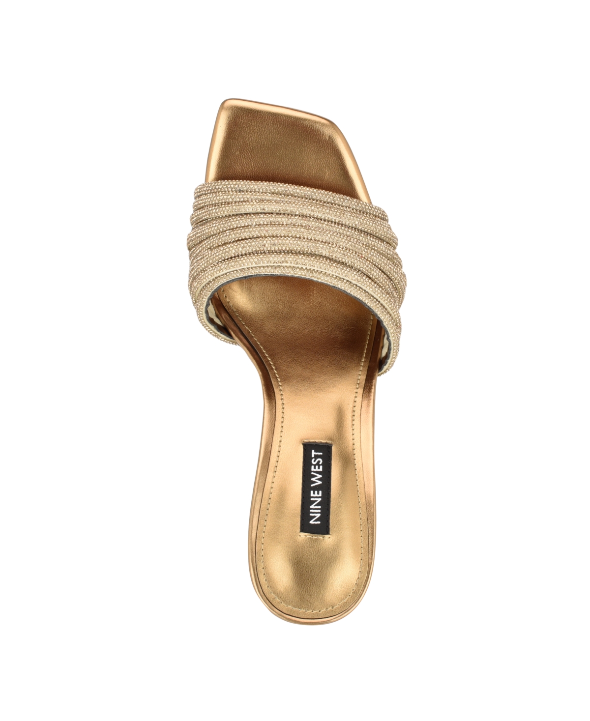 Nine West Women's Harbor Embellished Slip-On Dress Sandals - Gold