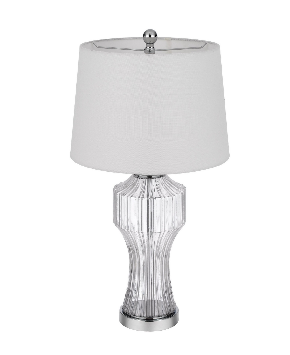 Cal Lighting 26" Height Table Lamp In Clear Glass