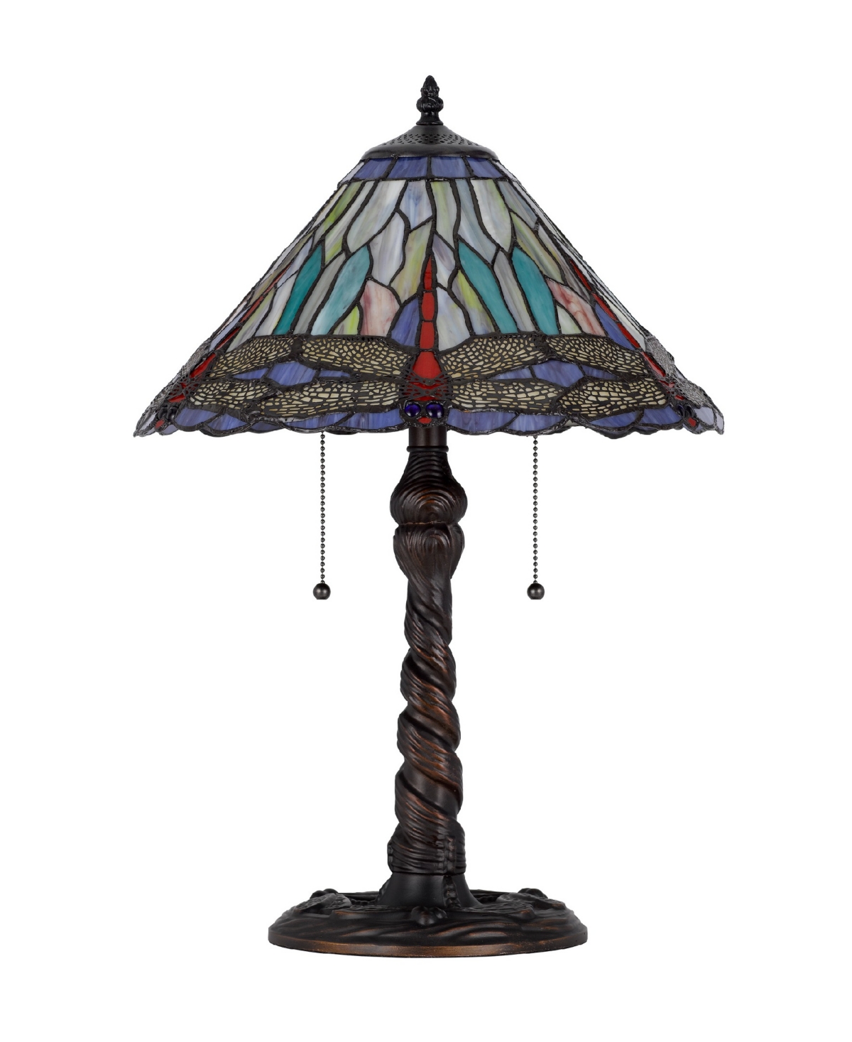 Cal Lighting 23" Height Metal And Resin Table Lamp In Dark Bronze