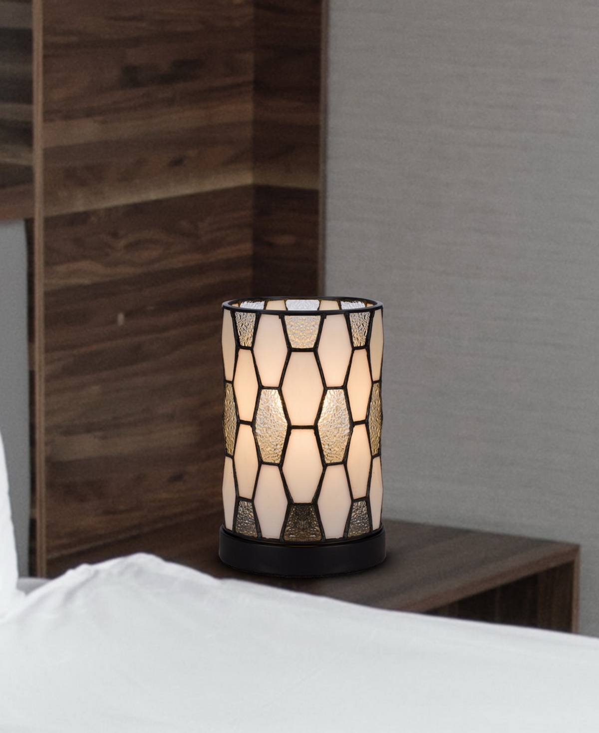 Cal Lighting 9.25" Height Metal And Resin Accent Lamp In Dark Bronze