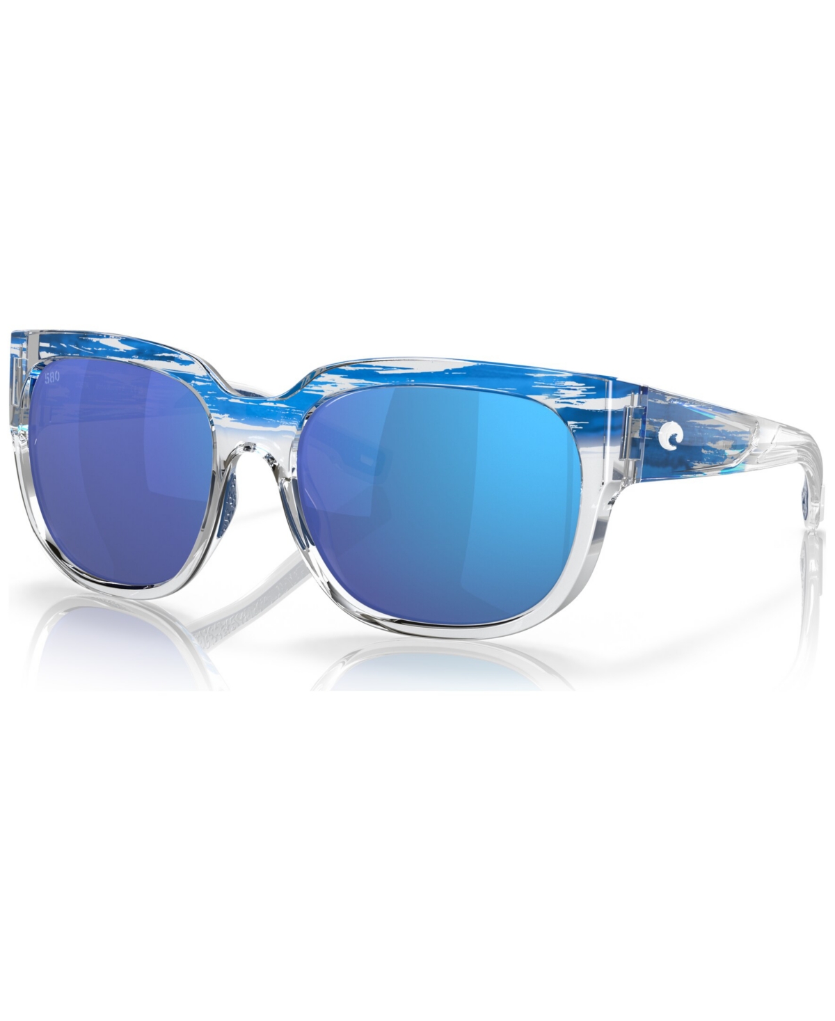 Costa Del Mar Women's Freedom Series Waterwoman 2 Polarized Sunglasses, Mirror Polar 6s9004 In Shiny American Sky