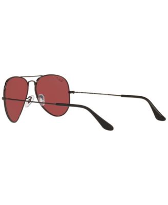 Unisex Aviator Large Metal Polarized Sunglasses, Polar RB3025