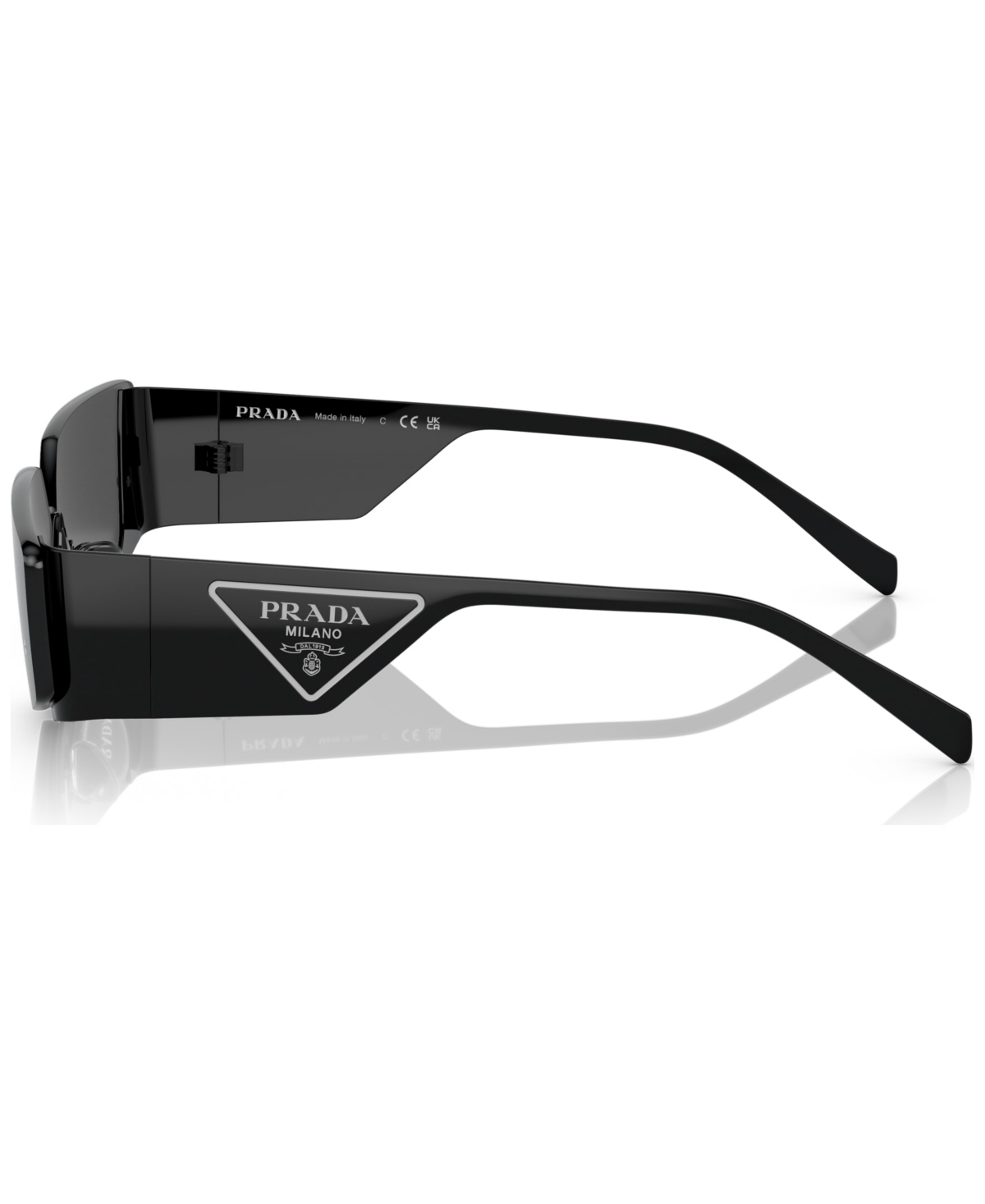 Shop Prada Geometric Men's Sunglasses, Pr 58zs In Black