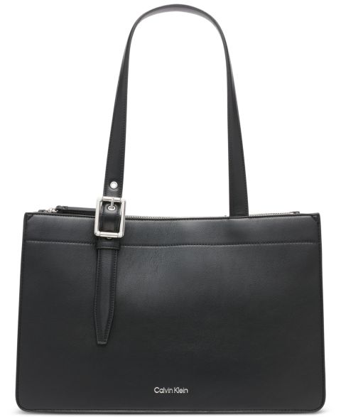 Женская сумка Calvin Klein Havana Medium, цвет: Чёрный / Серебряный