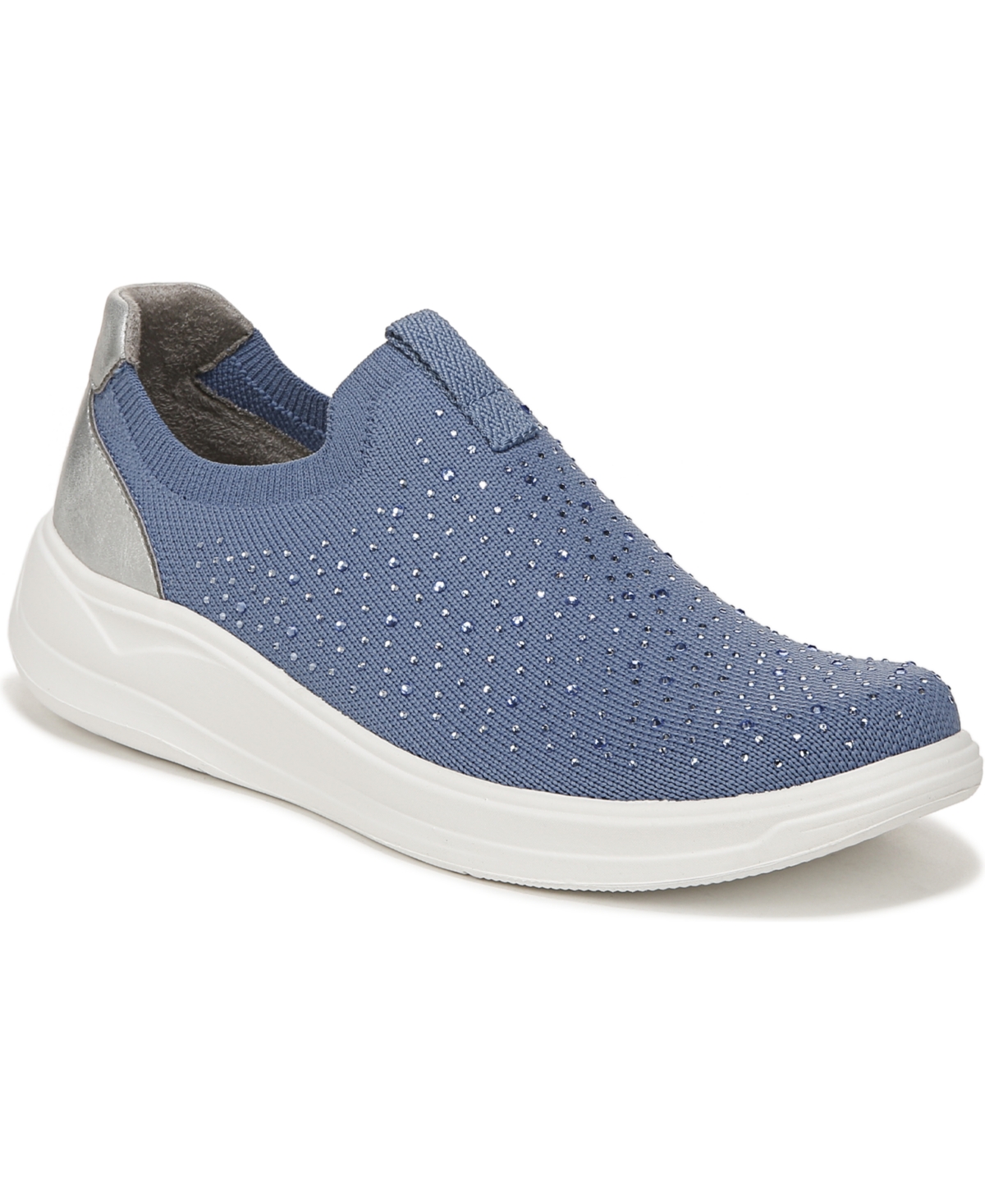 Bzees Twilight Washable Slip-ons In Blue Knit Fabric
