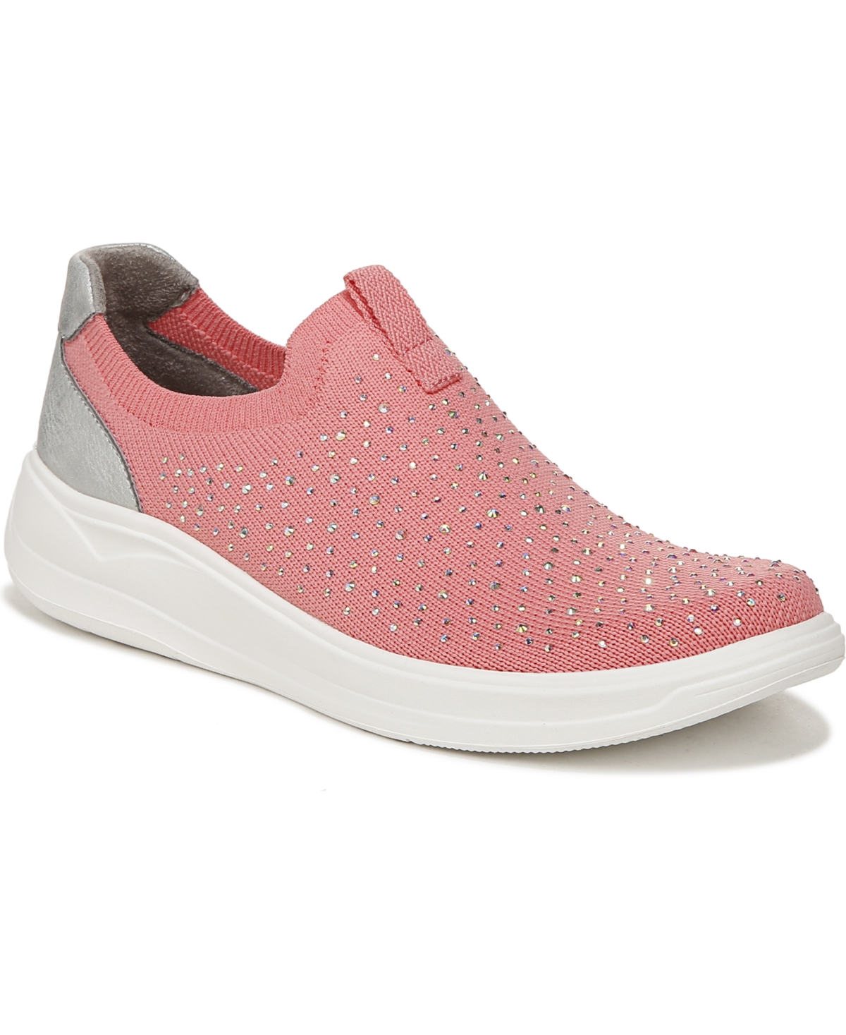 Bzees Twilight Washable Slip-ons In Pink Knit Fabric