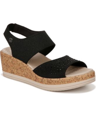 Bzees Reveal-Bright Washable Slingback Wedge Sandals - Macy's