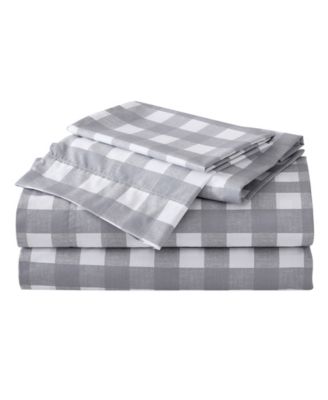 Printed 200-Thread Count Cotton Percale 4-Pc. Sheet Set, Full&nbsp;