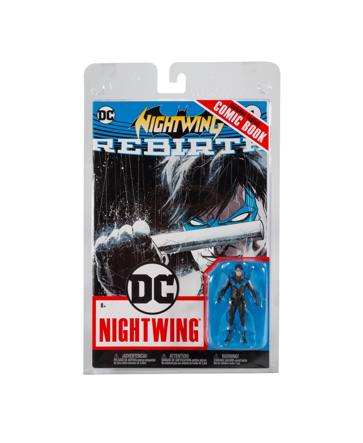 Dc Direct Nightwing With Dc Rebirth Comic Dc Page Punchers 3" Figure In Multi