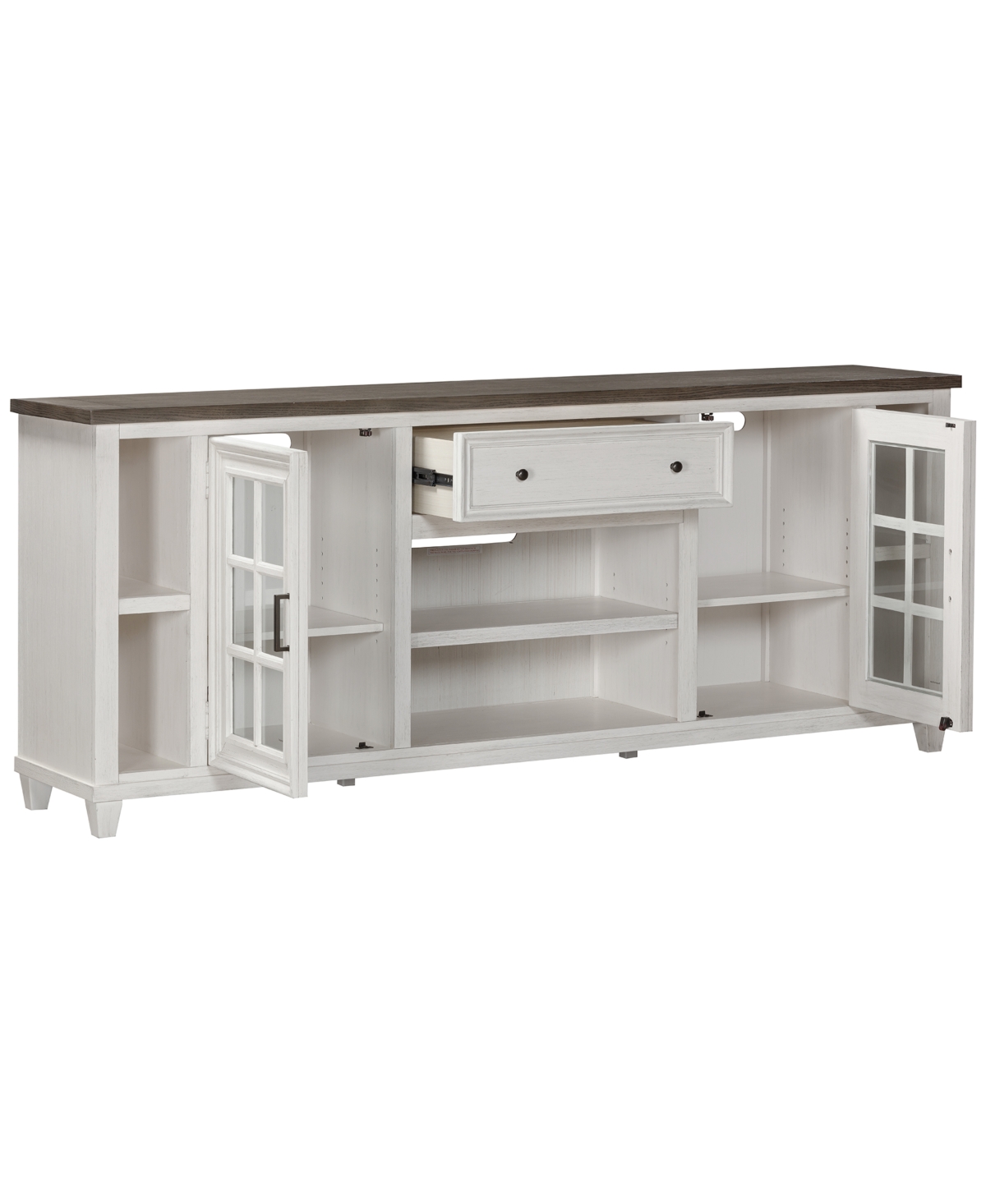 Shop Macy's 84" Dawnwood Tv Console In Wheat